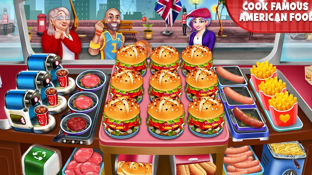 Food truck Empire Cooking Game Ekran Görüntüsü 2