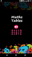 Maths Tables - Voice Guide应用截图第0张