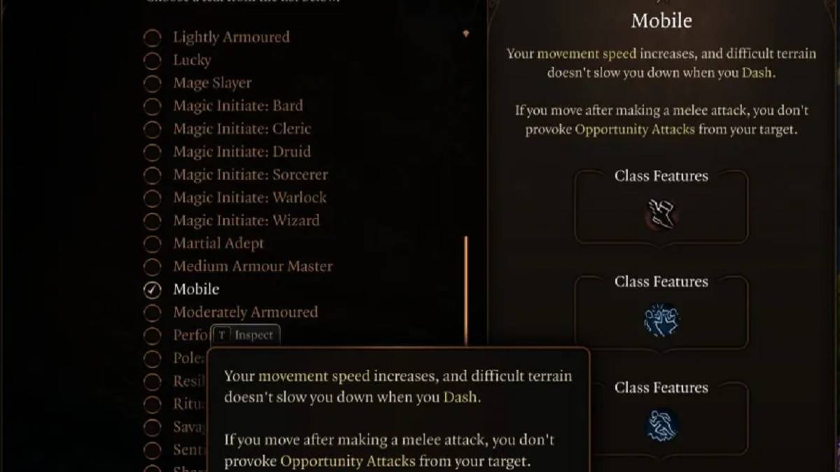 Mobile Feat in Baldur's Gate 3