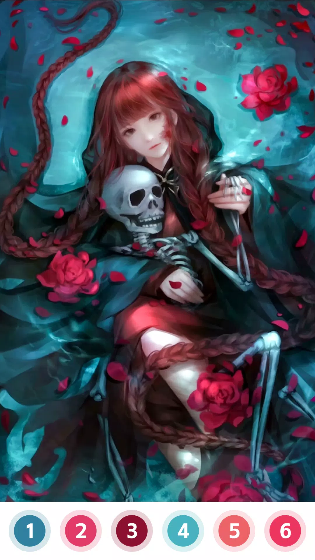 Love & Death Paint by Number ဖန်သားပြင်ဓာတ်ပုံ 1