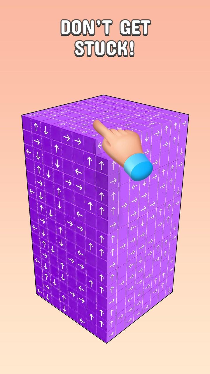 Tap to Unblock 3d Cube Away 螢幕截圖 1