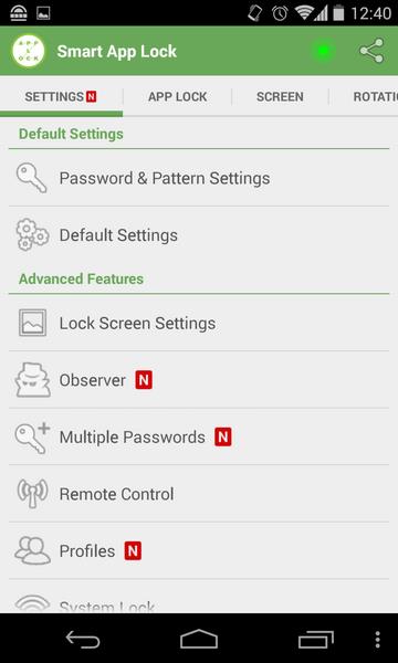 AppLock - Fingerprint Screenshot 0