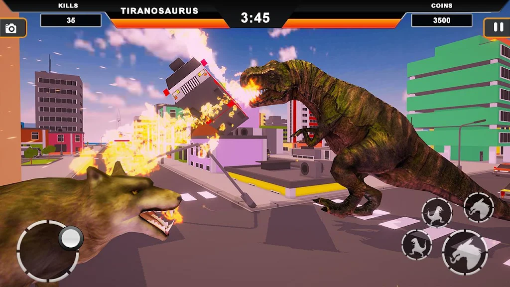 Dinosaur Rampage: Dino City Rampage Simulator 스크린샷 2