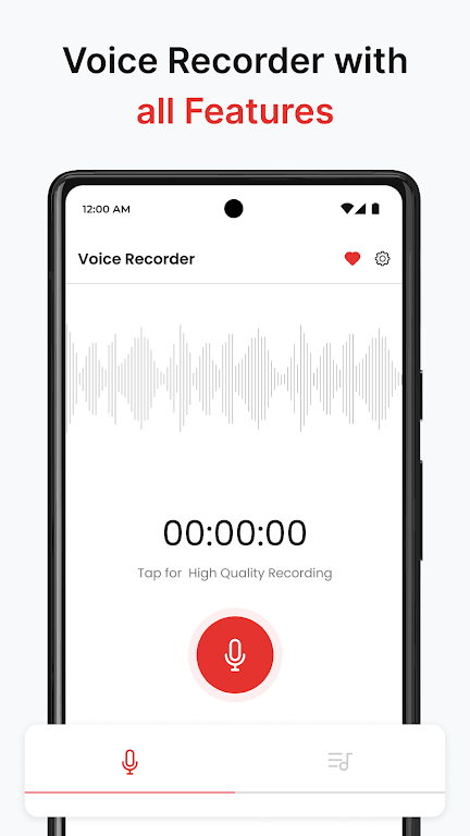 Voice Recorder - Audio Memos ภาพหน้าจอ 0