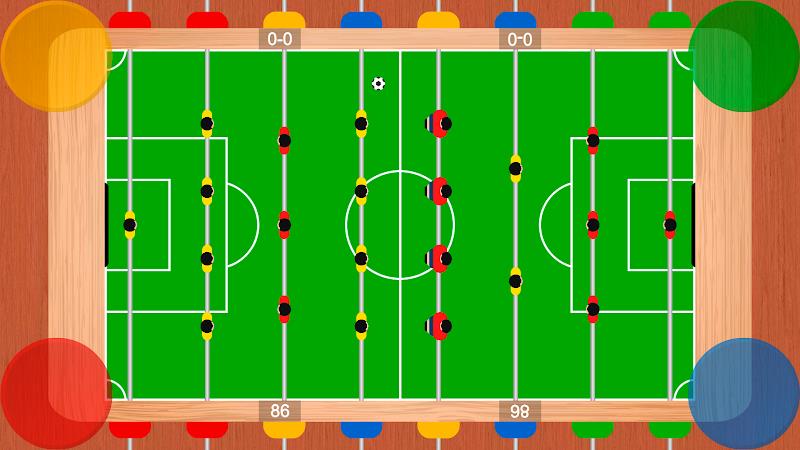 Foosball table soccer 1 2 3 4 Ảnh chụp màn hình 1