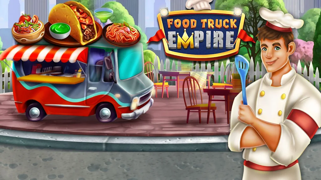 Food truck Empire Cooking Game Ekran Görüntüsü 0