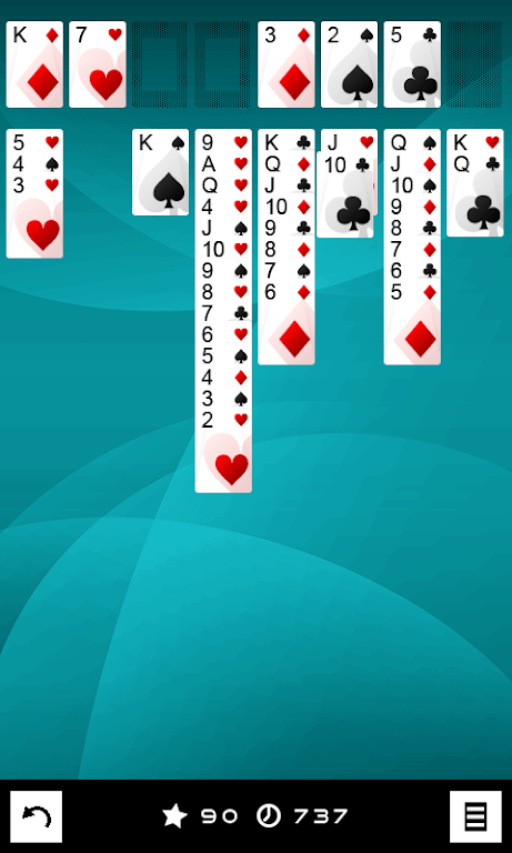 3 in 1 Solitaire - Triple Cards Zrzut ekranu 1