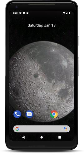 Moon 3D Live Wallpaper Schermafbeelding 1