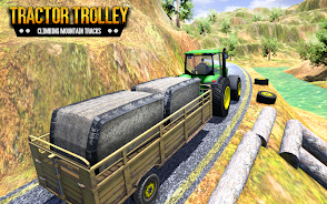 Tractor Trolley Driving Sim 3D स्क्रीनशॉट 1