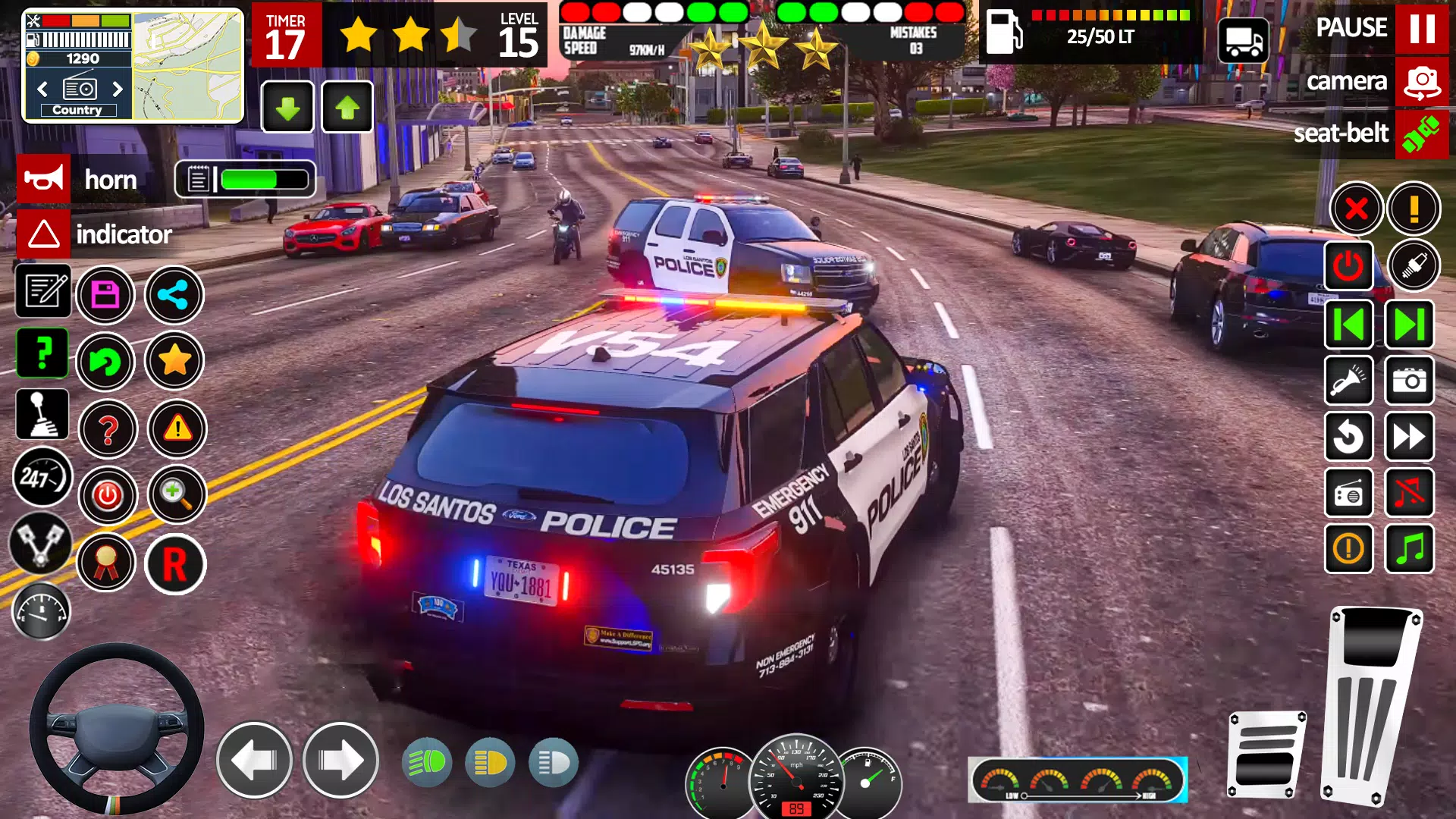 Car Chase Game Cop Simulator Ảnh chụp màn hình 1