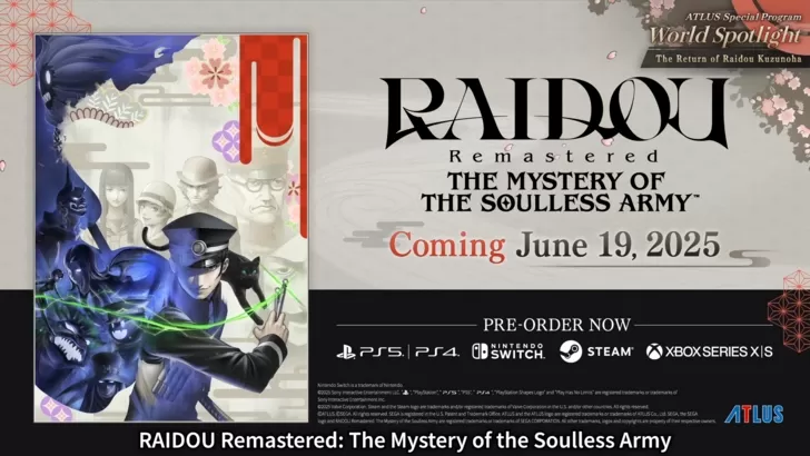 RAIDOU Remastered Release Date and Time