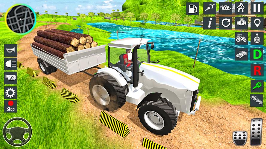 Tractor Driving Tractor Game স্ক্রিনশট 1