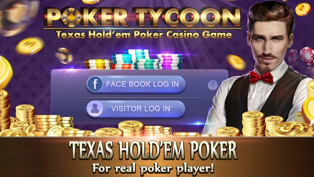 Poker Tycoon - Texas Hold'em Poker Casino Game Ảnh chụp màn hình 1