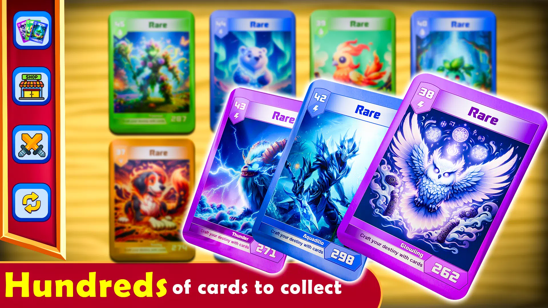 Monsters Card Collector Game Скриншот 2