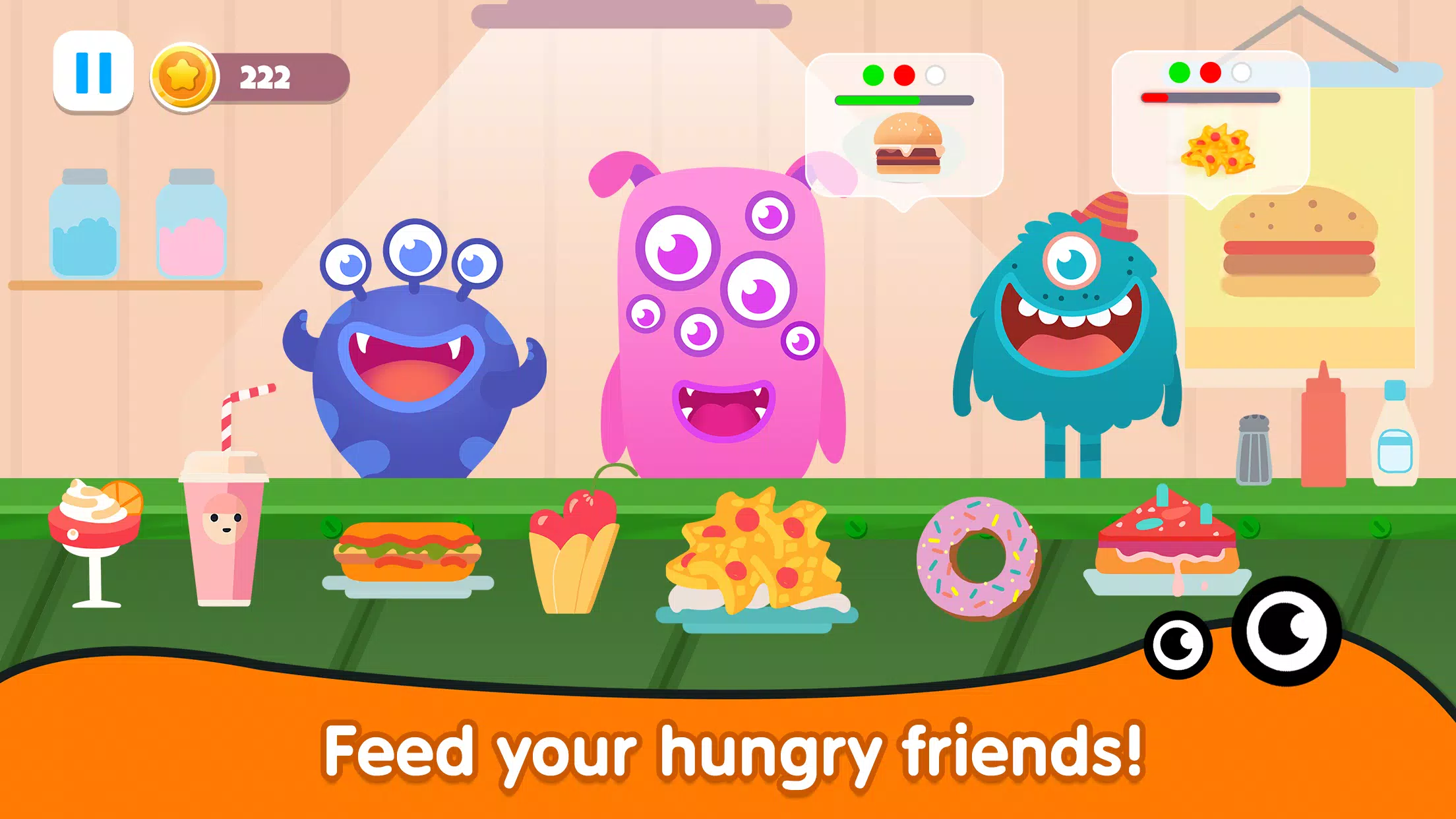 Kitchen monster games for kids 스크린샷 0