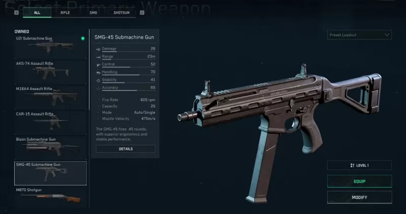 Delta Force SMG 45 Yapı: Tam Yükleme ve Kod