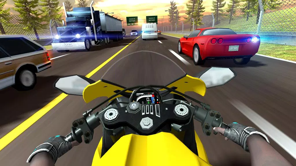 Highway Moto Rider 2: Traffic Tangkapan skrin 1