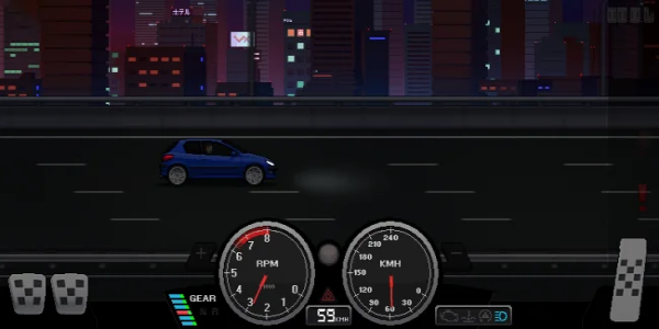 Pixel Car Racer MOD ဖန်သားပြင်ဓာတ်ပုံ 0