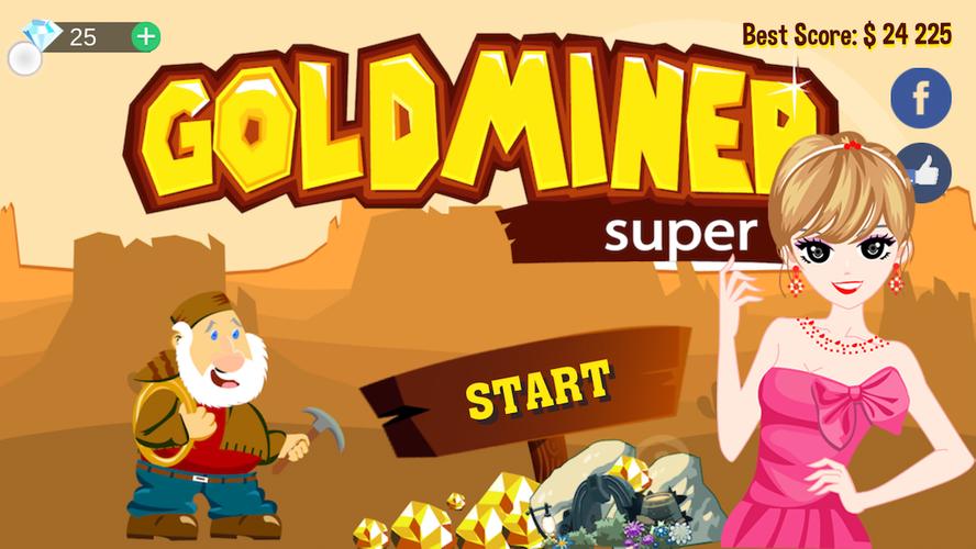 Gold Miner Super Schermafbeelding 0