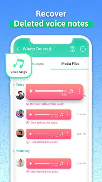 Recover Deleted Messages - WA Tangkapan skrin 2