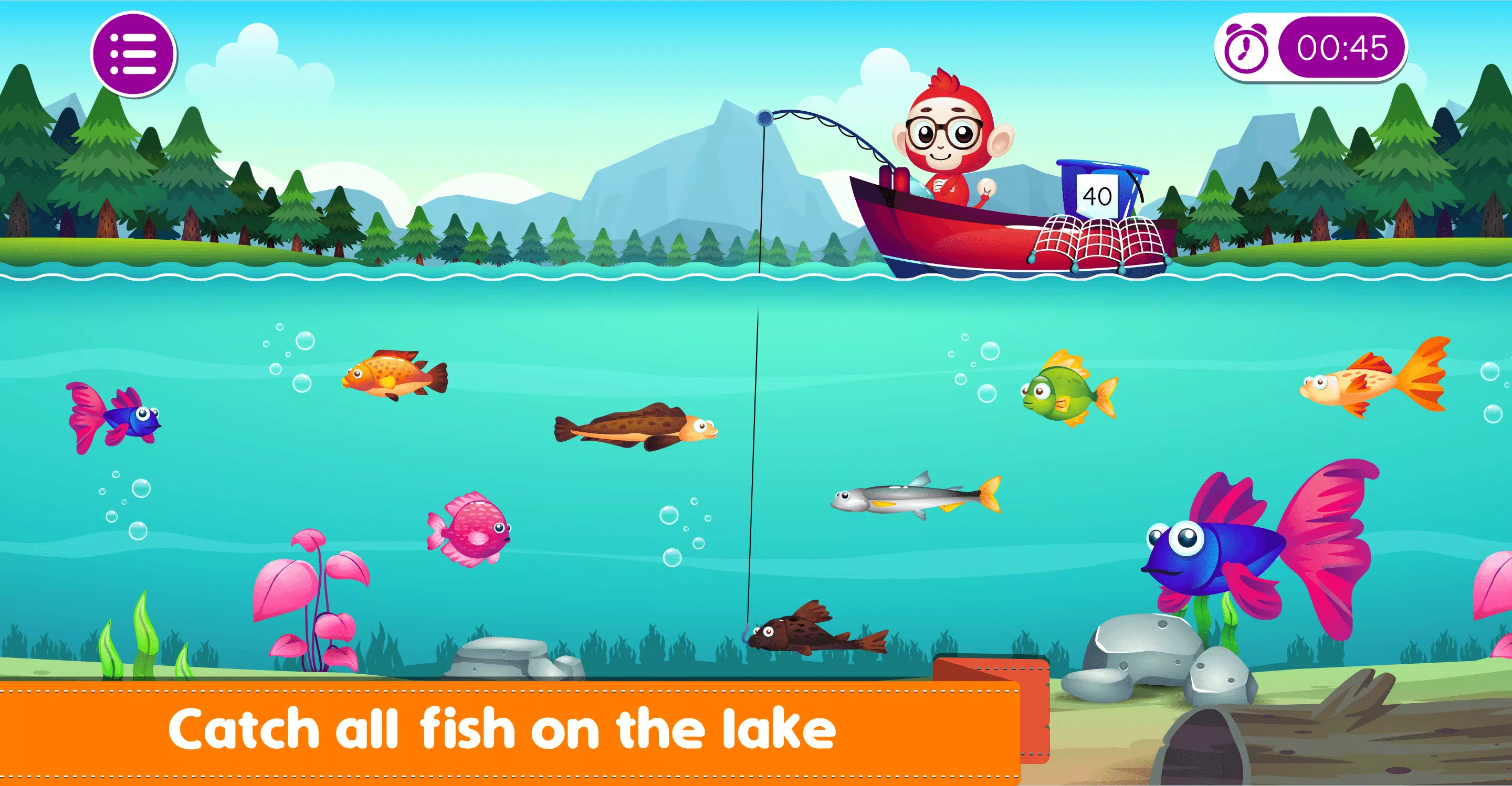 Marbel Fishing - Kids Games 螢幕截圖 2