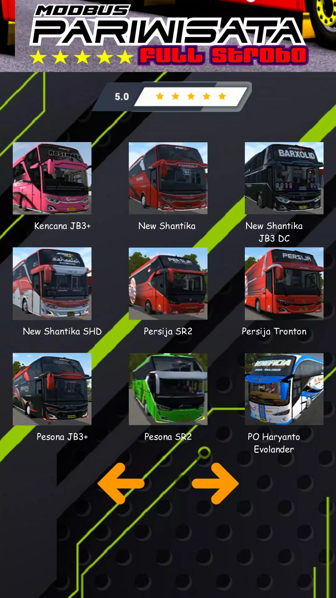 Mod Bus Pariwisata Full Strobo 螢幕截圖 2