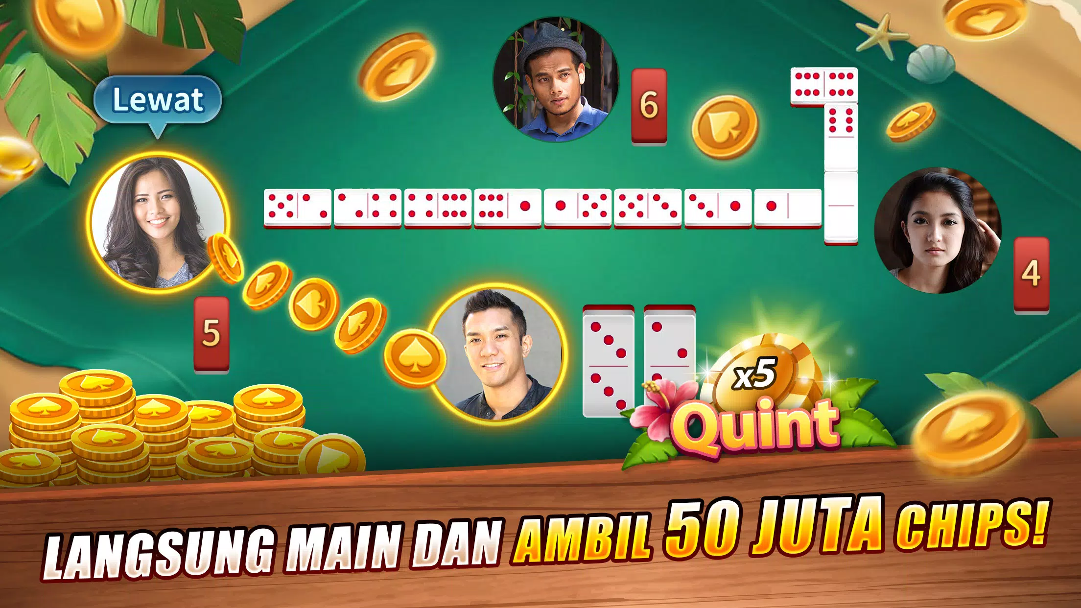 LUXY Domino Gaple QiuQiu Poker Schermafbeelding 0