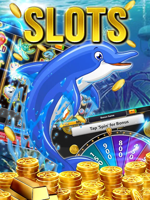 Dolphin Slots: Deluxe Pearl スクリーンショット 0