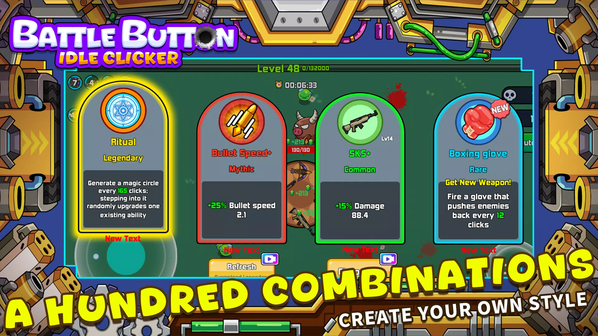 Battle Button - idle clicker Schermafbeelding 3