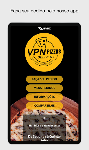 VPN Pizzas App Ảnh chụp màn hình 3