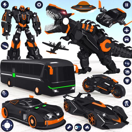 School Bus Robot Car Game 스크린샷 0