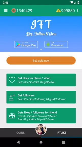 Likes & followers for Instagram স্ক্রিনশট 1