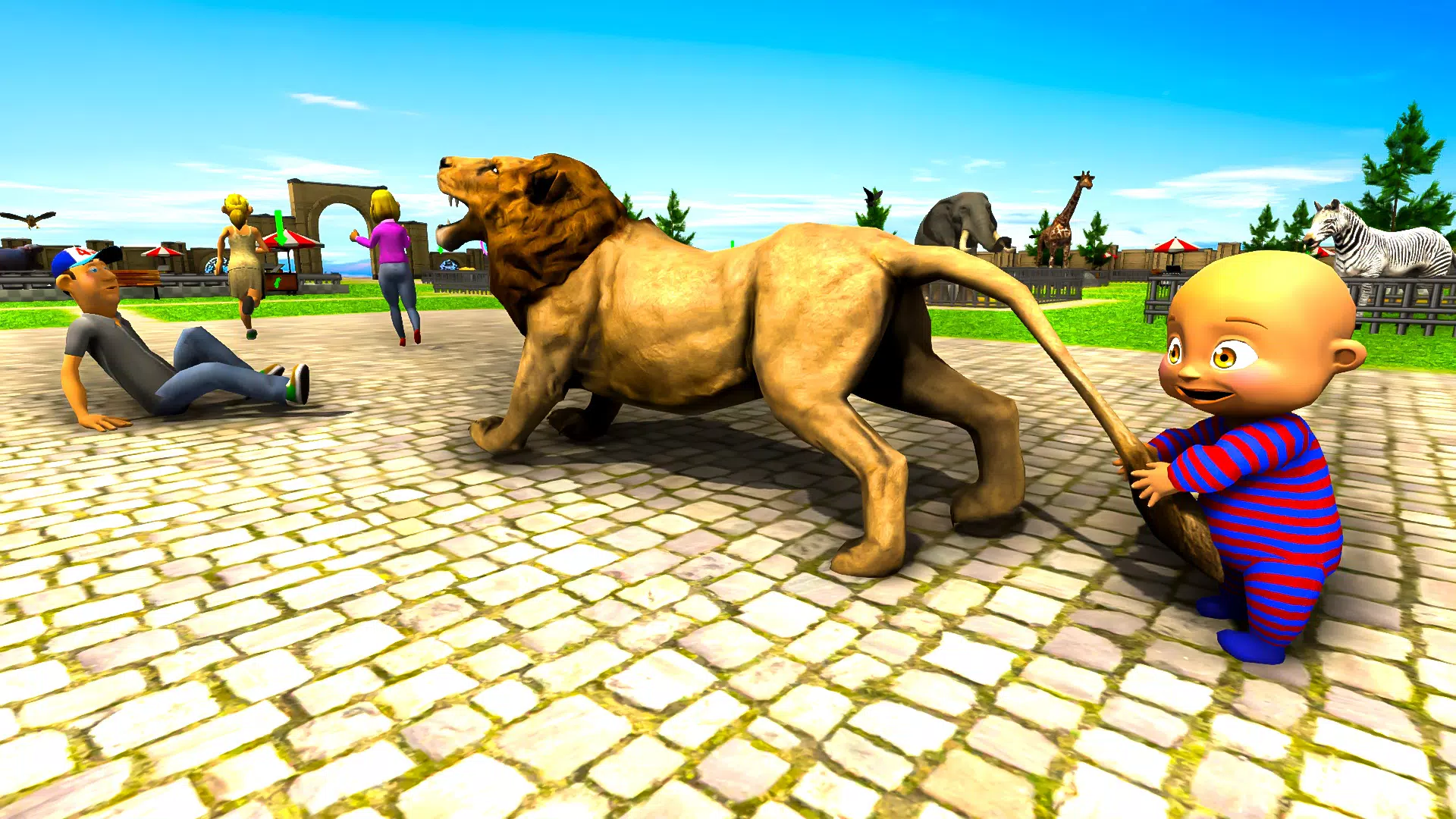 Naughty Baby 3D: Daddy Zoo Fun 스크린샷 2