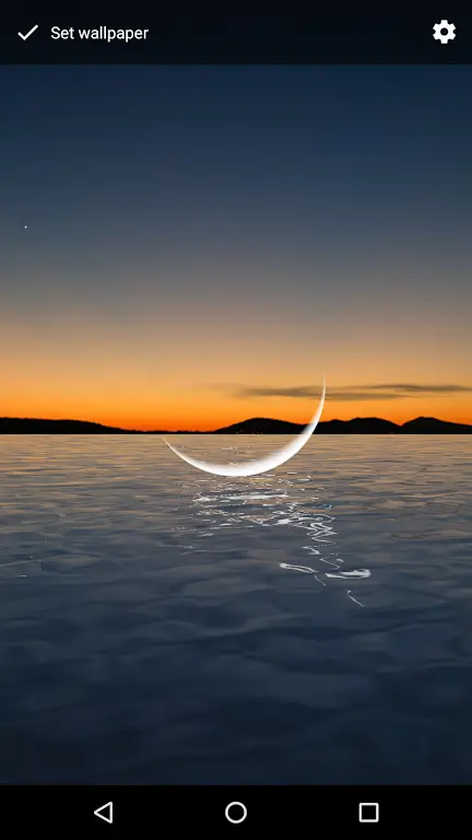 Moon Over Water Live Wallpaper ภาพหน้าจอ 2