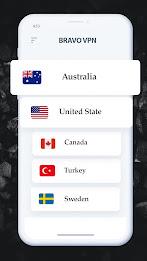 Bravo VPN - Fast VPN Proxy Captura de pantalla 2