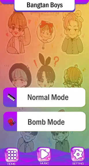 BTS Chibi Piano Tiles Schermafbeelding 2