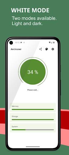 Schermata Ancleaner, Android cleaner 1