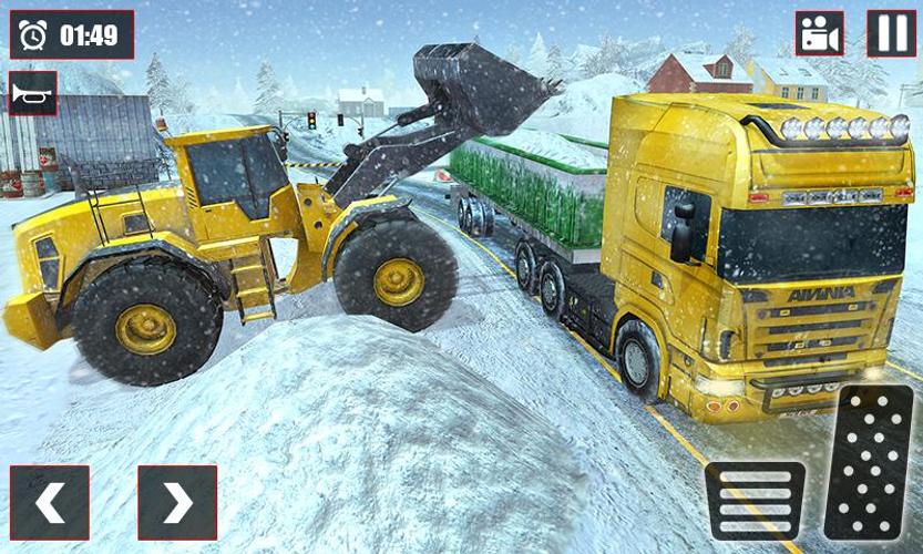 Offroad Snow Trailer Truck Dri Screenshot 3