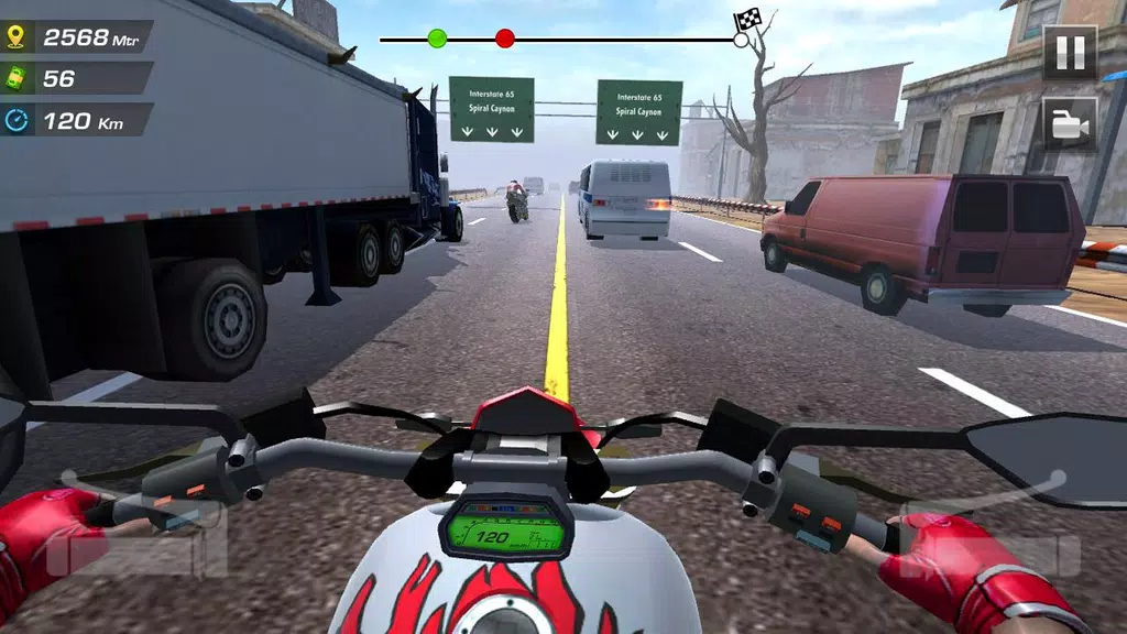 Highway Moto Rider 2: Traffic Tangkapan skrin 0