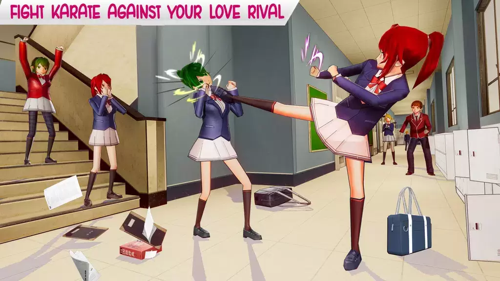 Anime High School Life Ảnh chụp màn hình 0