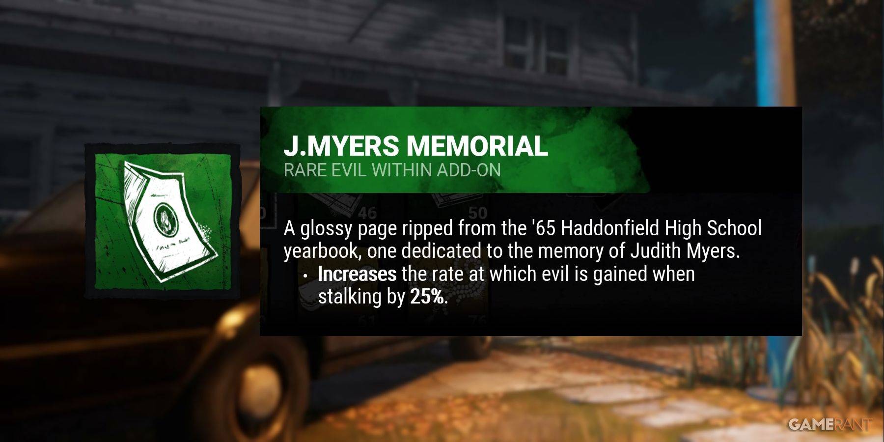 Image: J. Myers Memorial Add-on