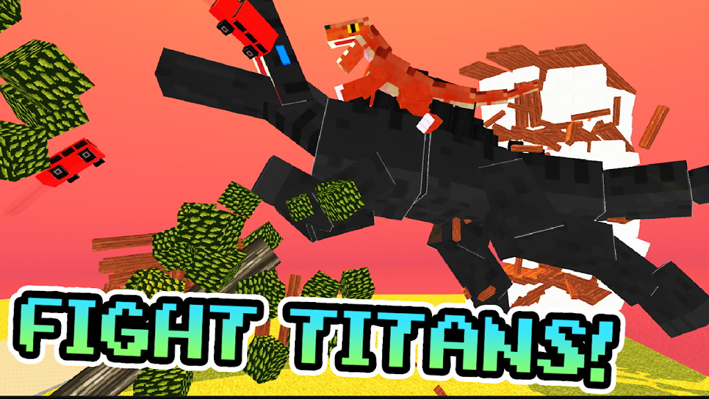 Blocky Titan Raptor Assault应用截图第1张