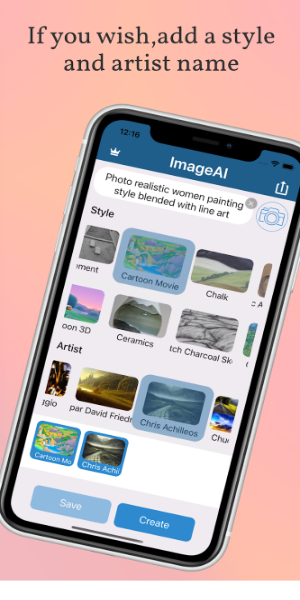 ImageAI - AI Art Generator Schermafbeelding 1