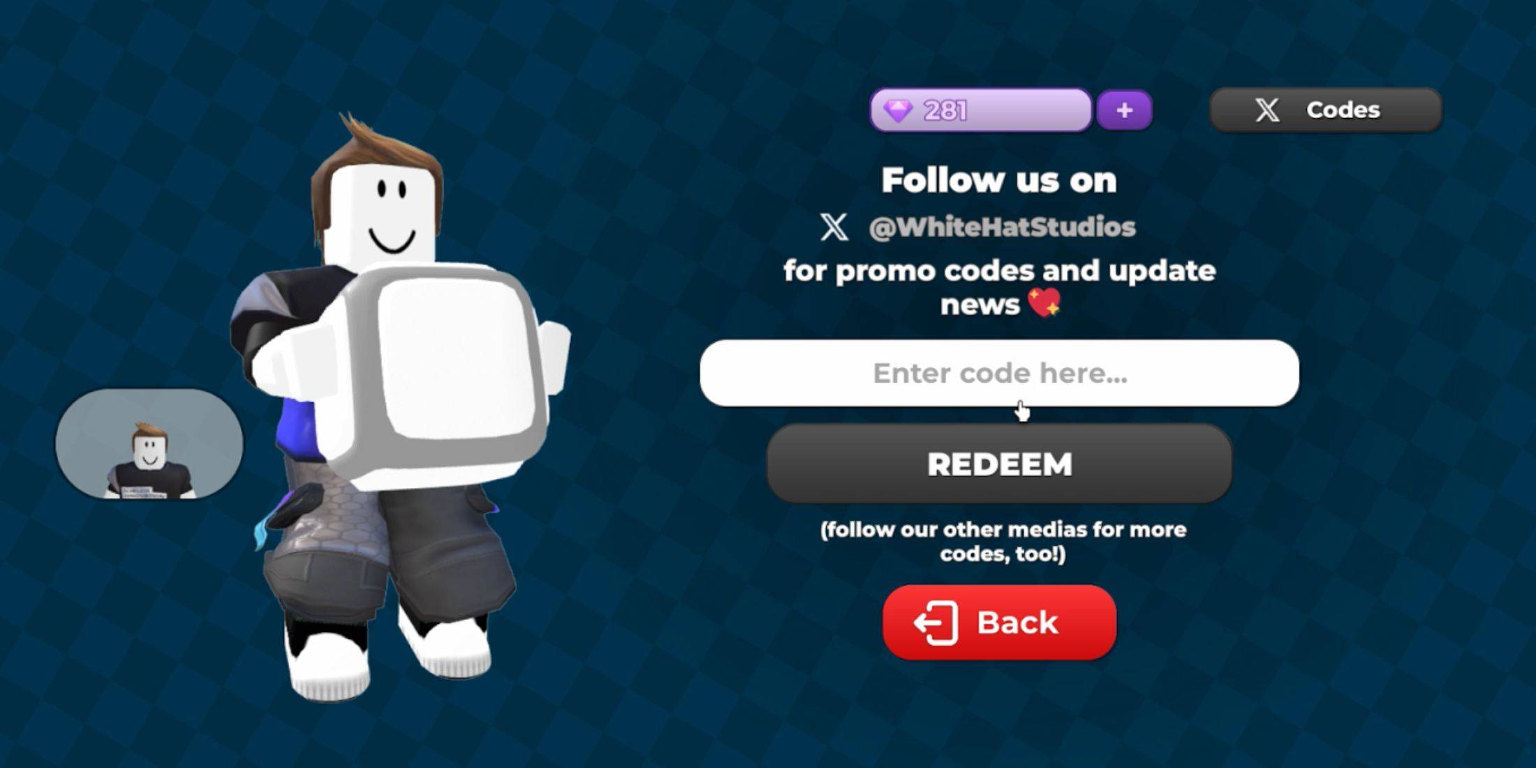 Roblox Party Code Redemption Image