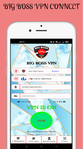 BIG BOSS VPN ภาพหน้าจอ 0