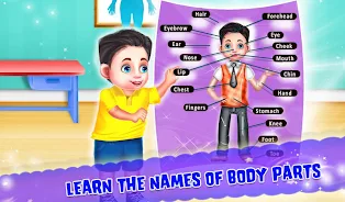 Kids Learning Human Bodyparts स्क्रीनशॉट 1