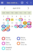 Easy work scheduling Screenshot 0