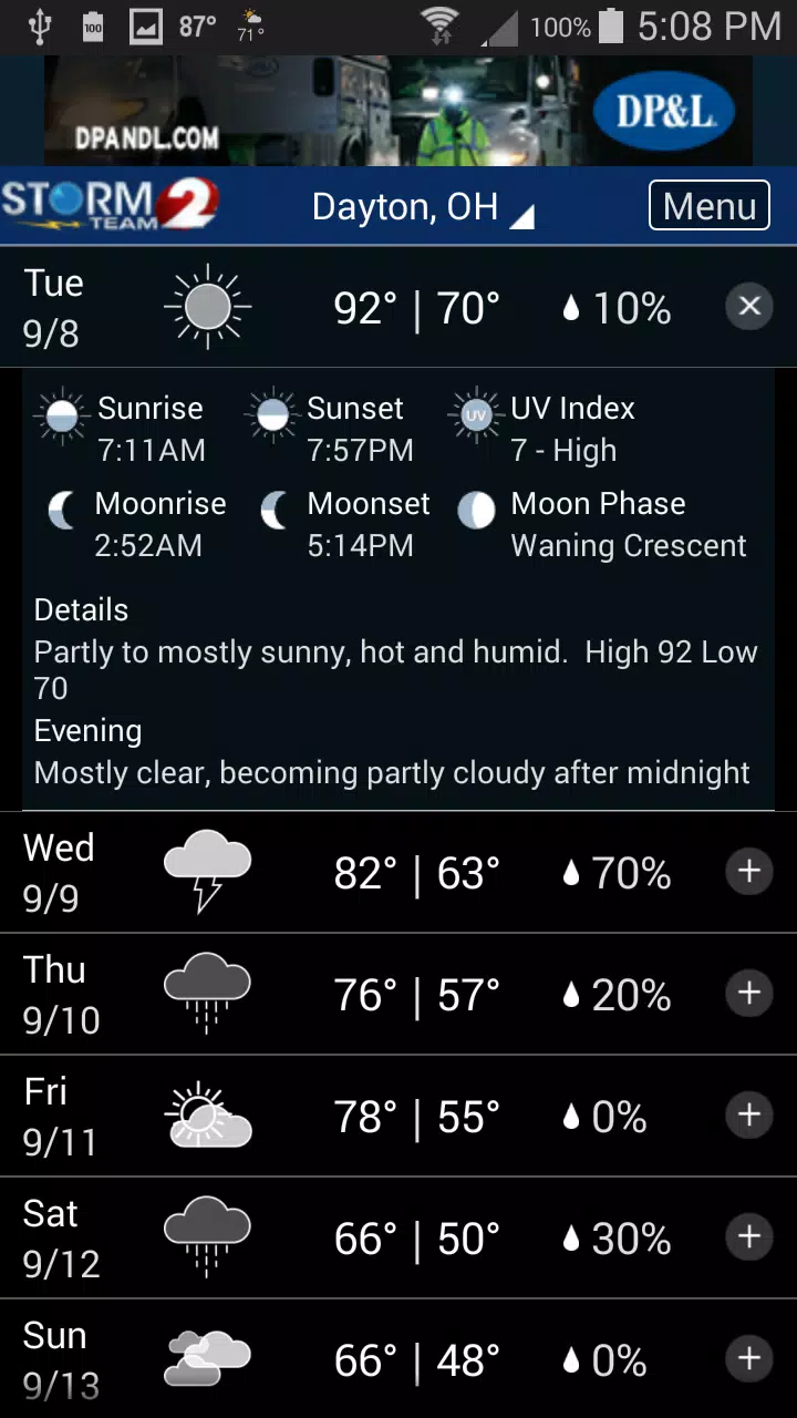 WDTN Weather Captura de pantalla 2