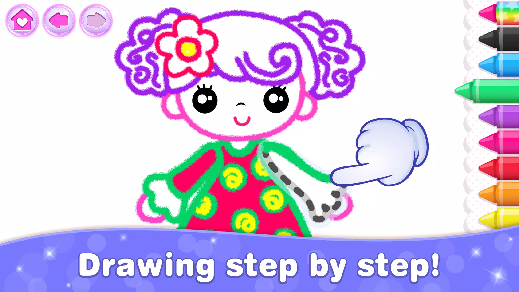 Bini Game Drawing for kids app Screenshot 2