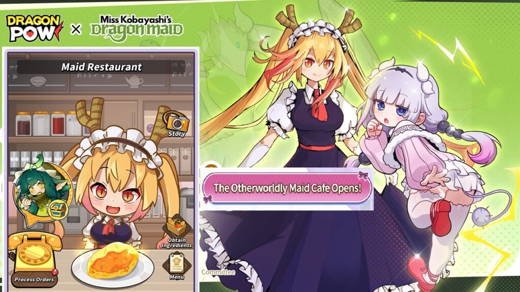 Recrute novos dragões no Dragon Pow X Miss Kobayashi's Dragon Maid Crossover!